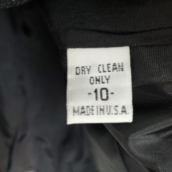 Cache Jacket Snakeskin Reptile Shiny Textured Edgy Black Vintage Size 10 - Picture 8 of 11